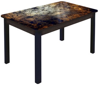 Кухонный стол раздвижной Гамбург Мини, ноги метал. крашеные №23 (Exclusive h103/венге) в Нижнекамске - предосмотр
