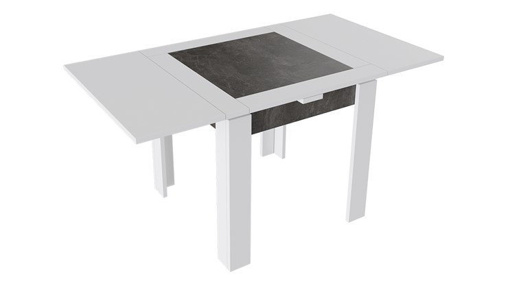 Раздвижной стол Хьюстон тип 3 (Белый/Ателье темный) в Нижнекамске - изображение 1