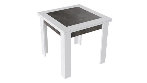 Раздвижной стол Хьюстон тип 3 (Белый/Ателье темный) в Нижнекамске - изображение