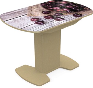 Обеденный раздвижной стол Корсика исп. 1 Фотопечать (Фрукты №29) 1100(1415)*700 в Набережных Челнах