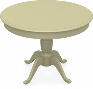 Стол раздвижной Леонардо-1 исп. Круг 1000, тон 10 Покраска + патина с прорисовкой (на столешнице) в Нижнекамске