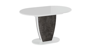 Кухонный раскладной стол Монреаль тип 1 (Белый глянец/Моод темный) в Нижнекамске