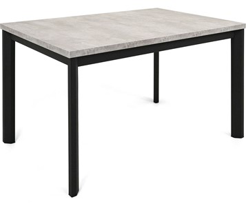 Кухонный раскладной стол Нагано-1L (ноги черные, светлый цемент) в Альметьевске