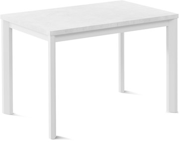Маленький стол Нагано-1L (ноги металлические белые, белый цемент) в Казани