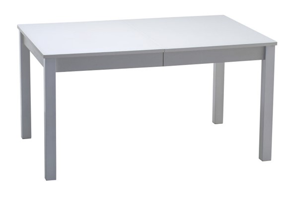Кухонный стол раскладной Нагано-2 стекло белое opti (хром-лак) в Альметьевске - изображение