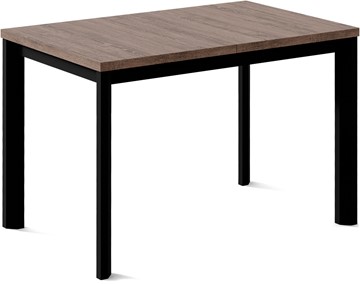 Кухонный стол раздвижной Нагано-2L (ноги черные, дуб табако) в Нижнекамске - предосмотр