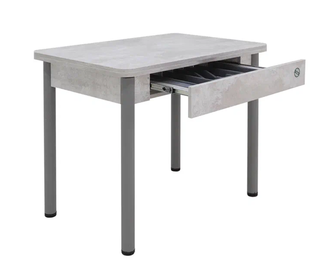 Кухонный стол раздвижной Прайм-3Р, Цемент светлый в Нижнекамске - изображение 2
