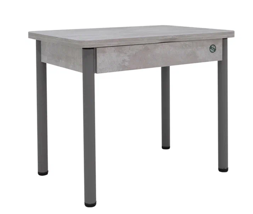 Кухонный стол раздвижной Прайм-3Р, Цемент светлый в Нижнекамске - изображение