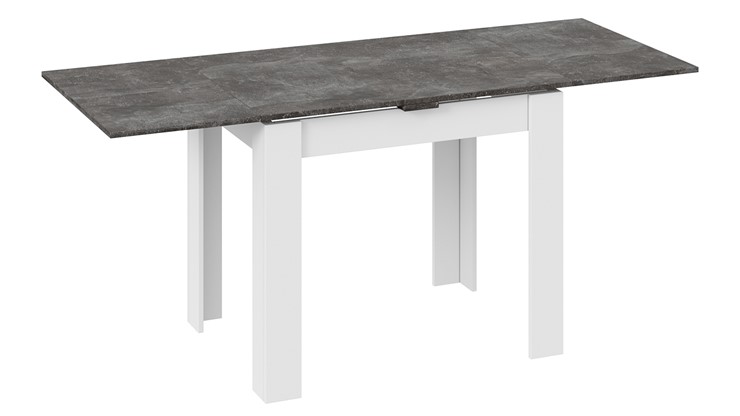 Обеденный раздвижной стол Промо тип 3 (Белый/Ателье темный) в Альметьевске - изображение 1