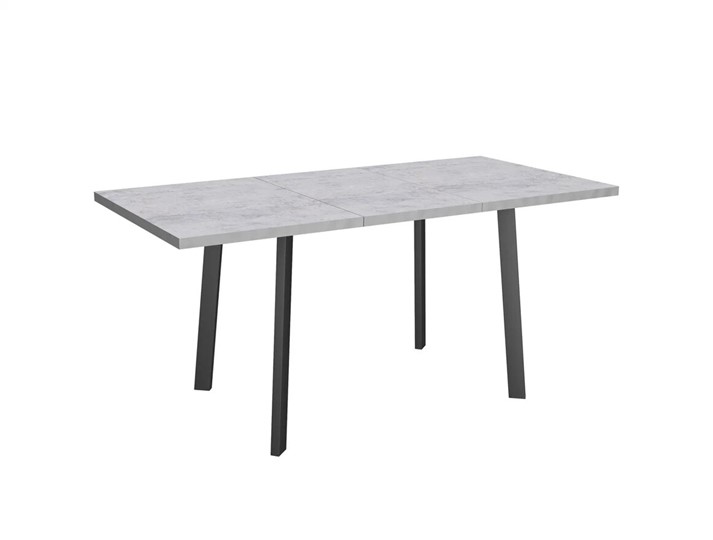 Обеденный раздвижной стол Робин, опоры прямые, цемент светлый в Нижнекамске - изображение 4