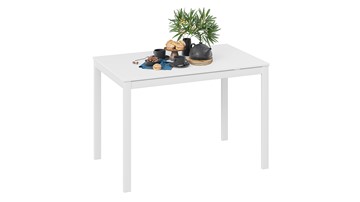 Обеденный раздвижной стол Слайд тип 2 (Белый матовый, Белый) в Набережных Челнах