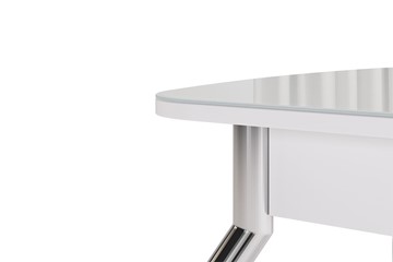 Кухонный стол раздвижной Танго, белый/геометрия в Альметьевске - предосмотр 5