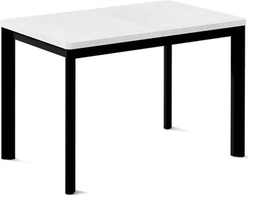 Маленький стол Токио-1L (ноги металлические черные, белый цемент) в Казани