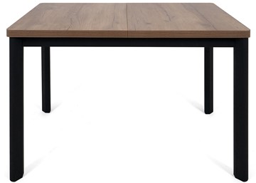 Кухонный стол раздвижной Токио-2L (ноги металлические черные, дуб табако) в Нижнекамске - предосмотр 1