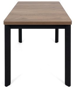 Кухонный стол раздвижной Токио-2L (ноги металлические черные, дуб табако) в Альметьевске - предосмотр 2