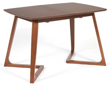 Кухонный стол раздвижной VAKU (Ваку) бук/мдф 80x120+40x75, Коричневый арт.13986 в Нижнекамске