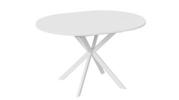 Кухонный стол Мэдисон Тип 1 (Белый муар, Белый) в Нижнекамске - предосмотр 3