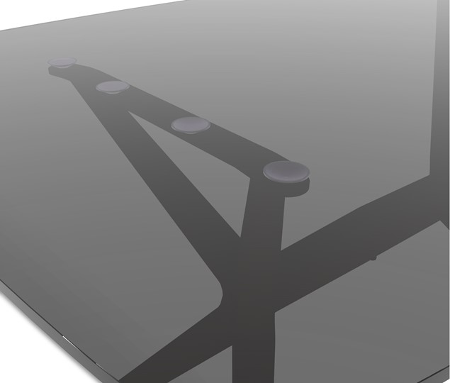 Обеденный стол SHT-ТT26 90 стекло/SHT-TU30 дымчатый/коричневый в Нижнекамске - изображение 4