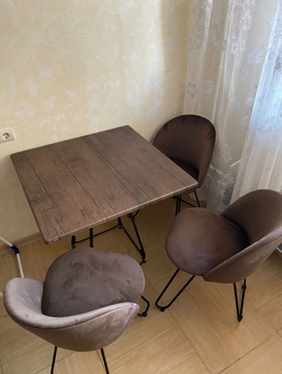 Стол на кухню SHT-TU23/H71/ТT 80 (темно-серый/палисандр) в Казани - изображение 6