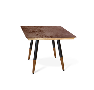 Керамический кухонный стол SHT-TU12 (4 шт.)/ТT8 60/60 (черный/темный орех/прозрачный лак/коричневая сепия) в Набережных Челнах