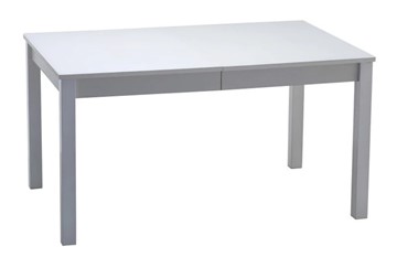 Кухонный стол раскладной Нагано-2 стекло белое opti (хром-лак) 1 в Набережных Челнах