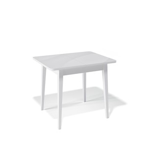 Обеденный раздвижной стол Kenner 900M (Белый/Стекло белое сатин) в Альметьевске