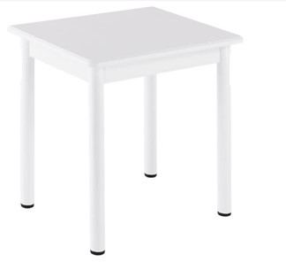 Кухонный пристенный стол НСПА-02 МДФ, белый МДФ/белое дерево/36 прямые трубки белый в Набережных Челнах