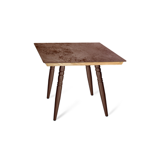 Керамический обеденный стол SHT-TU15 (4 шт.)/ТT8 60/60 (медный металлик/прозрачный лак/коричневая сепия) в Зеленодольске