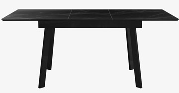 Стол раздвижной  DikLine SFH125 стекло Оптивайт Черный мрамор/подстолье черное в Альметьевске - предосмотр 3