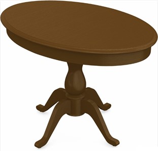 Обеденный раздвижной стол Фабрицио-1 исп. Эллипс, Тон 2 Покраска + патина (в местах фрезеровки) в Зеленодольске