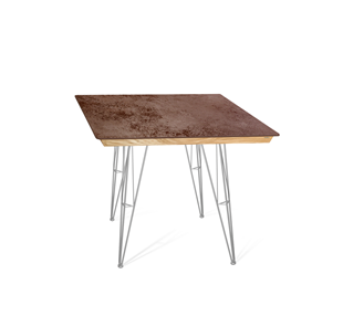 Керамический кухонный стол SHT-TU10 (4 шт.)/ТT8 60/60 (хром лак/прозрачный лак/коричневая сепия) в Альметьевске