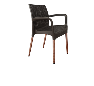 Обеденный стул SHT-ST68/S424-С (черно-коричневый/темный орех) в Набережных Челнах