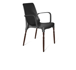 Обеденный стул SHT-ST76/S424-F (черный/коричневый муар) в Нижнекамске