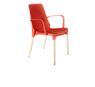 Обеденный стул SHT-ST76/S424-С (красный/ваниль) в Нижнекамске