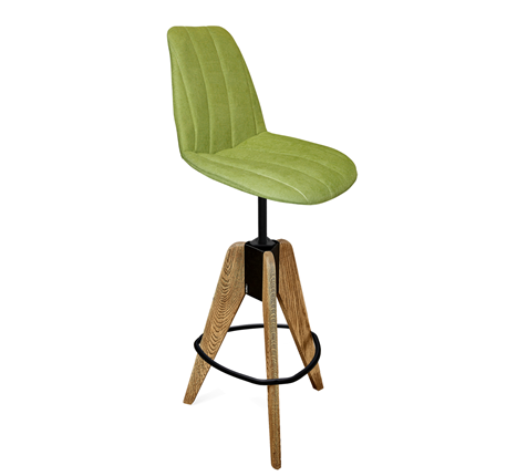 Барный стул SHT-ST29-C1/S92 (оливковый/брашированный коричневый/черный муар) в Нижнекамске - изображение