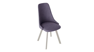 Обеденный стул Франк (паук) исп2 (Капучино матовый/Микровелюр Фиолетовый) в Набережных Челнах