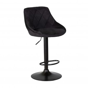 Барный стул с мягкой спинкой Престиж  WX-2397 велюр черный в Набережных Челнах