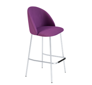 Барный стул SHT-ST35 / SHT-S29P (ягодное варенье/хром лак) в Альметьевске