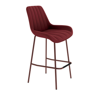 Барный стул SHT-ST37 / SHT-S29P (рубиновое вино/медный металлик) в Нижнекамске