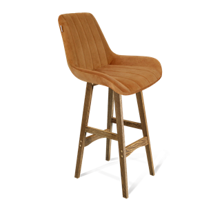 Барный стул SHT-ST37 / SHT-S65 (горчичный/дуб брашированный коричневый) в Нижнекамске