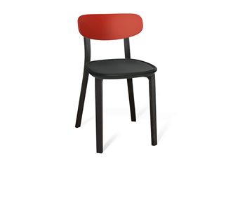 Обеденный стул SHT-ST85-2/SB85-2/S85 (красный/черный/черный) в Альметьевске
