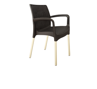 Обеденный стул SHT-ST68/S424 (черно-коричневый/ваниль) в Альметьевске