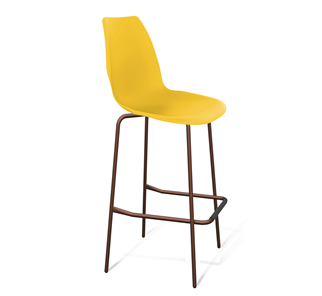Барный стул SHT-ST29/S29 (желтый ral 1021/медный металлик) в Набережных Челнах