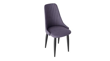 Обеденный стул Франк (конус) исп2 (Графит/Микровелюр Фиолетовый) в Набережных Челнах