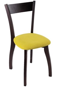 Обеденный стул Лугано каркас массив венге, велюр - мазерати олива в Альметьевске