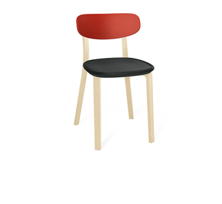 Кухонный стул SHT-ST85-2/SB85-2/S85 (красный/черный/бежевый ral1013) в Набережных Челнах