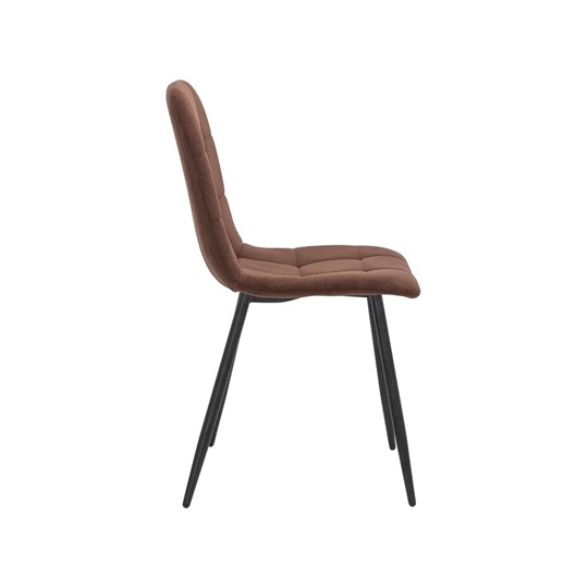 Обеденный стул Leset Скай (Металл черный/велюр Шоколад) в Нижнекамске - изображение 2