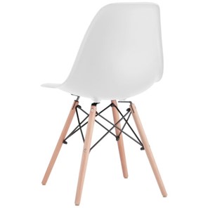 Комплект стульев 4 шт. BRABIX "Eames CF-010", пластик белый, опоры дерево/металл, 532630, 2033A в Казани