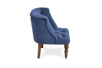 Кресло на ножках Бриджит синий ножки коричневые в Альметьевске - предосмотр 2