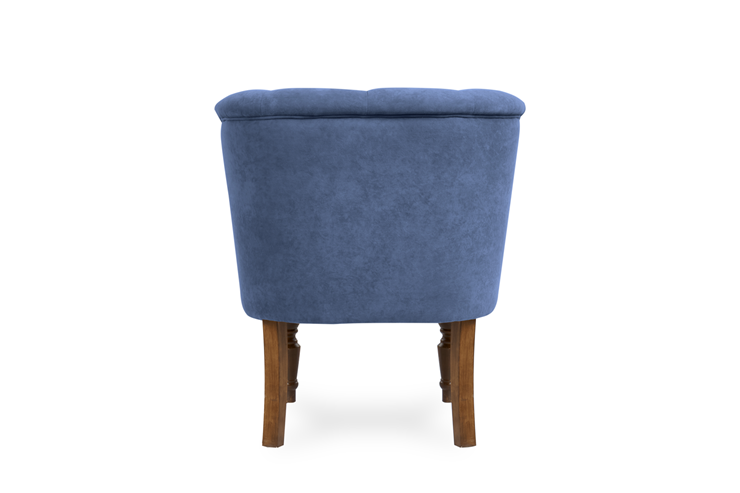 Кресло на ножках Бриджит синий ножки коричневые в Казани - изображение 5